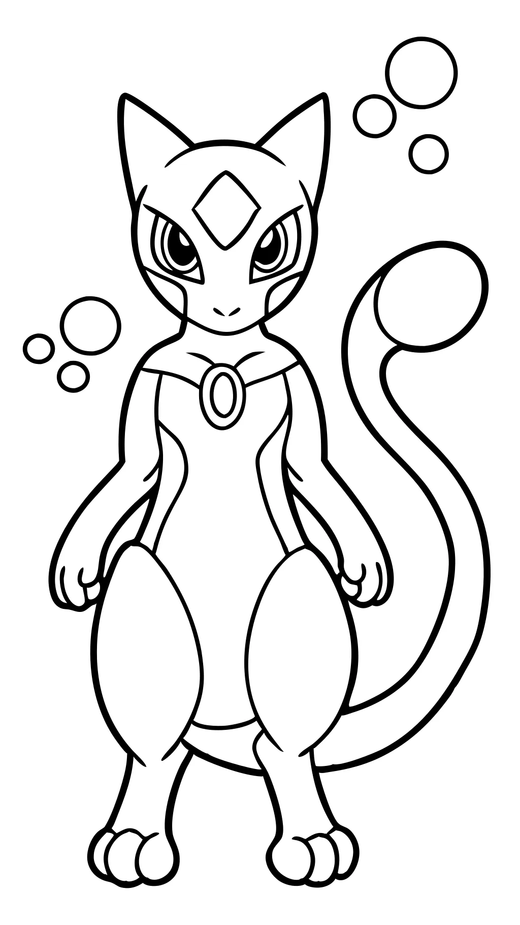 mewtwo coloring page